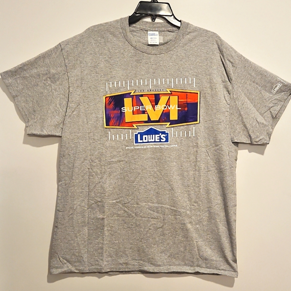 Super Bowl LVI L.A. LOWE'S official sponsor  national football league tee XL